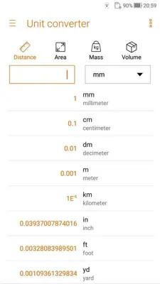 Calculator - unit converter android App screenshot 2